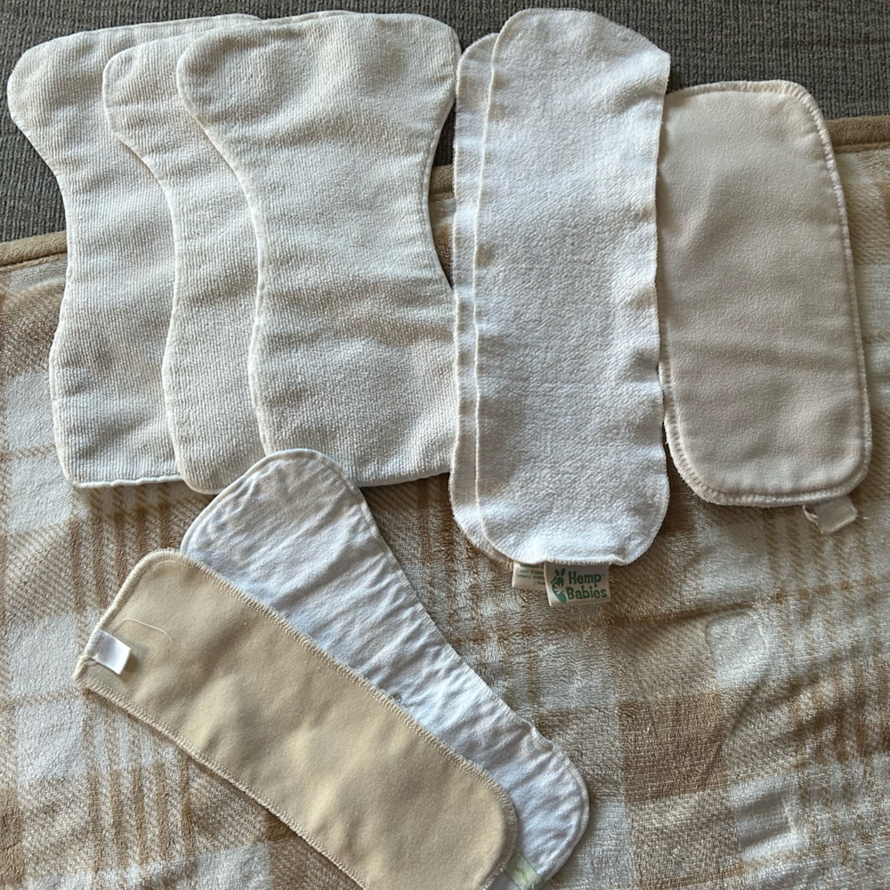 Set of Reusable Cloth Diaper Inserts